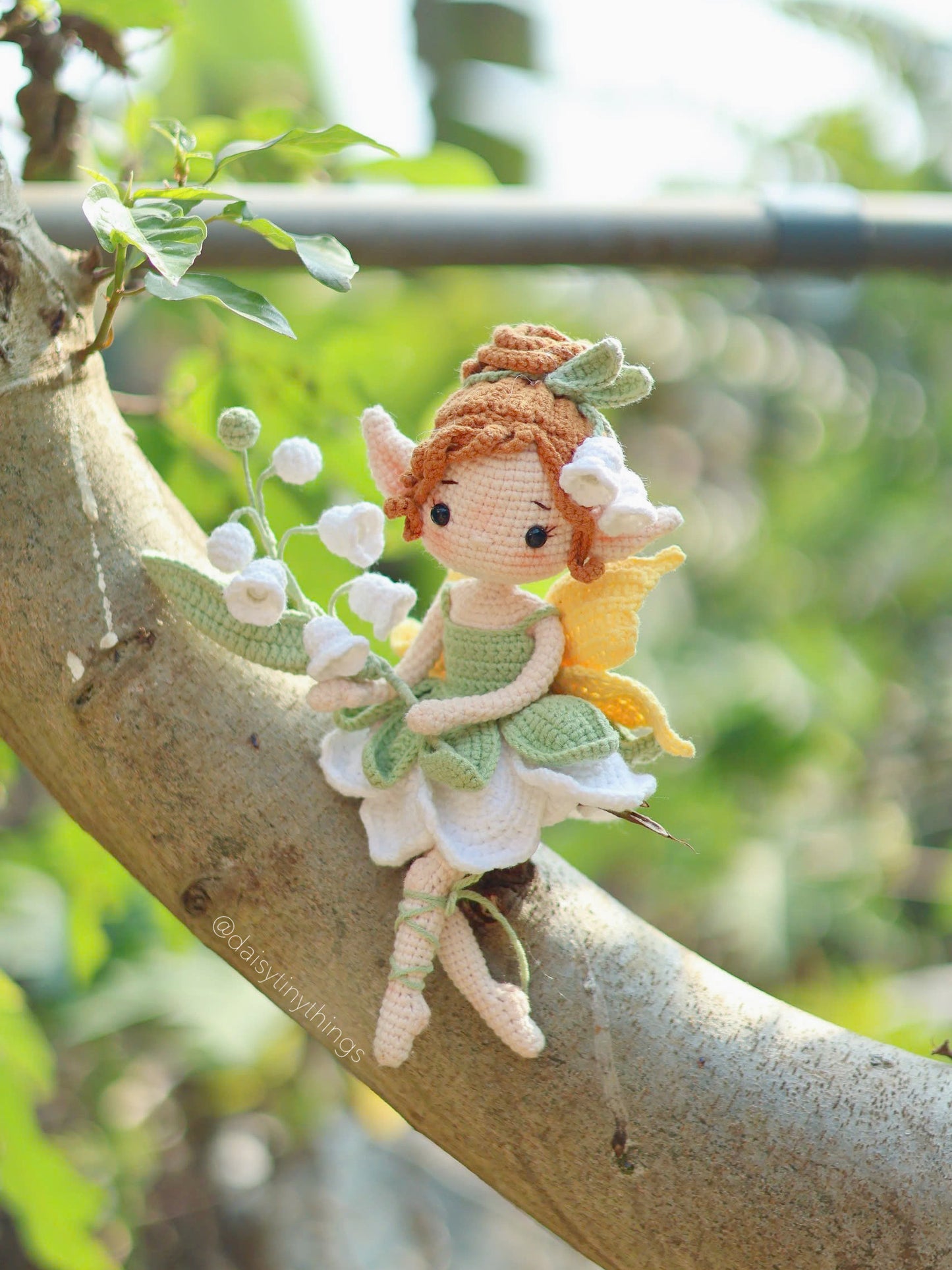 Lily of the Valley Fairy doll in English, French, German, Espanol