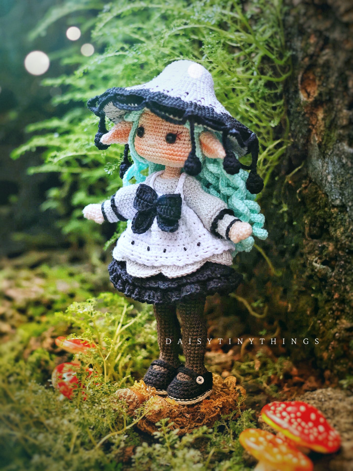 Ophelia Inky Mushroom doll