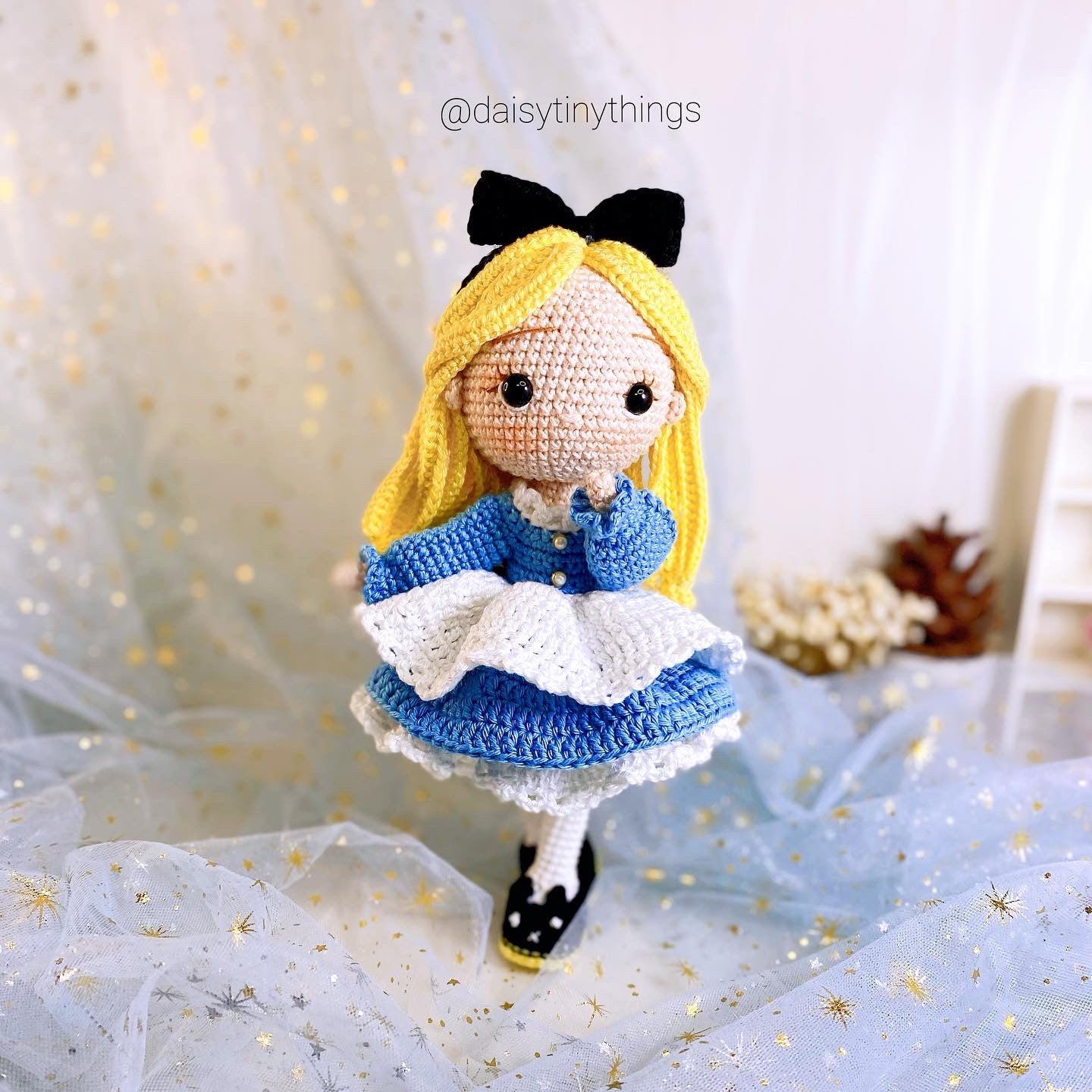 crochet alice in wonderland dress Buy Alice in Wonderland Inspired Costume and Matching Doll/crochet Alice in Wonderland Dress/photo Prop Newborn to 12 Month- MADE TO ORDER Online in India
