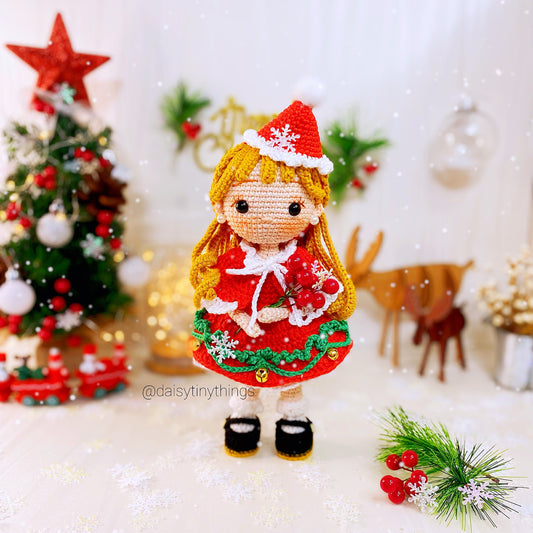 Scarlett the little Santa girl (US term)